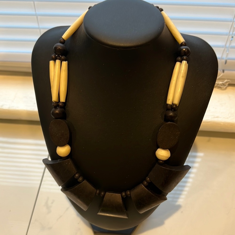 Wooden necklace